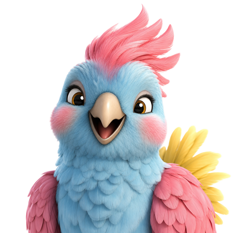 Pippin, the explorer parrot