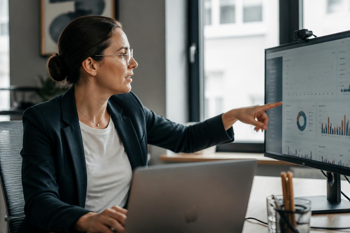 Illustration of a Data scientist at work
