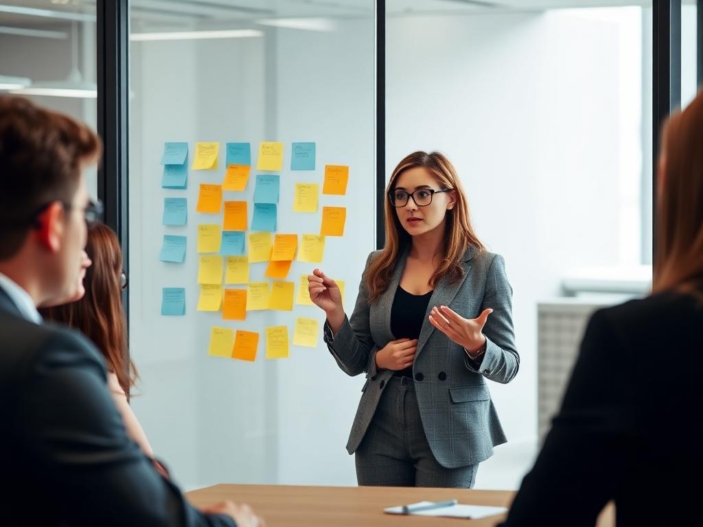 Illustration of a Produktchef at work