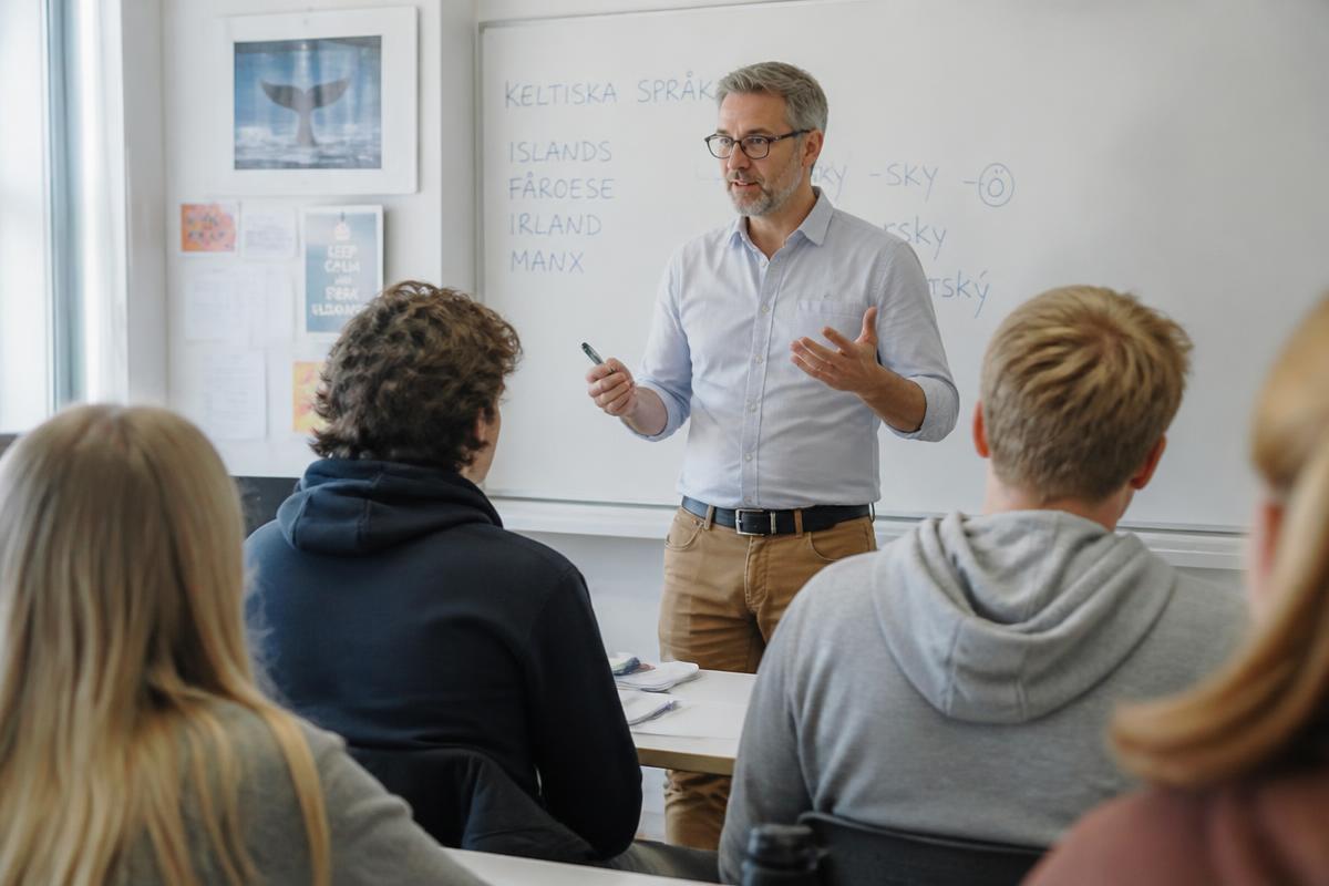 Illustration of a Universitetslektor at work